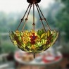 Lampada a sospensione in vetro colorato Tiffany uva da 45 cm