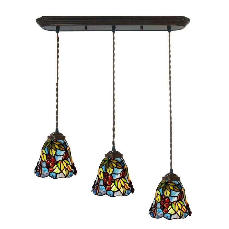 Lampada Tiffany a tre luci per installazione professionale