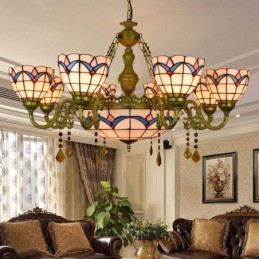 Lampadario in Stile Tiffany...