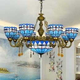 Lampadario in Stile Tiffany...