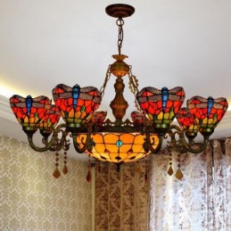 Lampadario in Stile Tiffany...