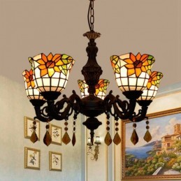 Lampadario in Stile Tiffany...