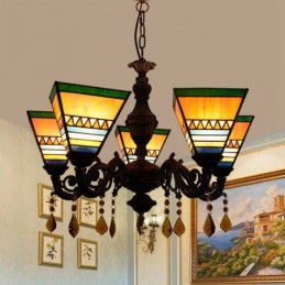 Lampadario in Stile Tiffany...