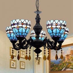 Lampadario in Stile Tiffany...