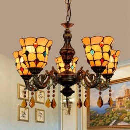 Lampadario in Stile Tiffany...
