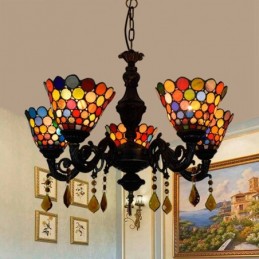 Lampadario in Stile Tiffany...