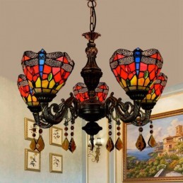 Lampadario in Stile Tiffany...