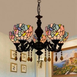 Lampadario in Stile Tiffany...