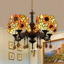 Lampadario in Stile Tiffany...
