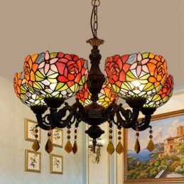 Lampadario in Stile Tiffany...