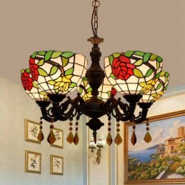 Lampadario in Stile Tiffany...