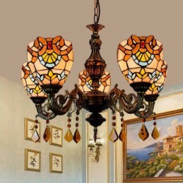 Lampadario in Stile Tiffany...