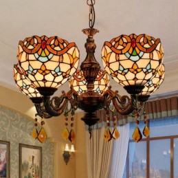 Lampadario in Stile Tiffany...