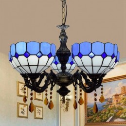 Lampadario in Stile Tiffany...