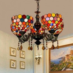 Lampadario in Stile Tiffany...