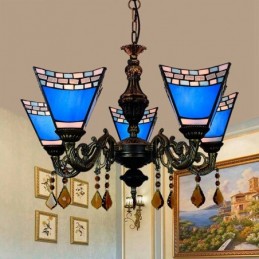 Lampadario in Stile Tiffany...