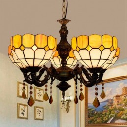 Lampadario in Stile Tiffany...