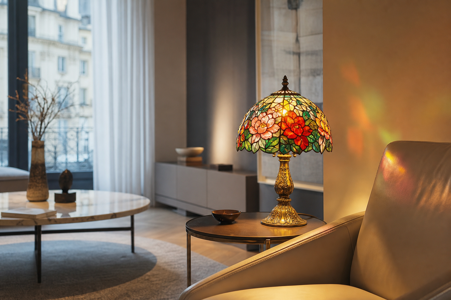 Abat-jour Tiffany: come scegliere l'eleganza del vetro colorato per la tua casa
