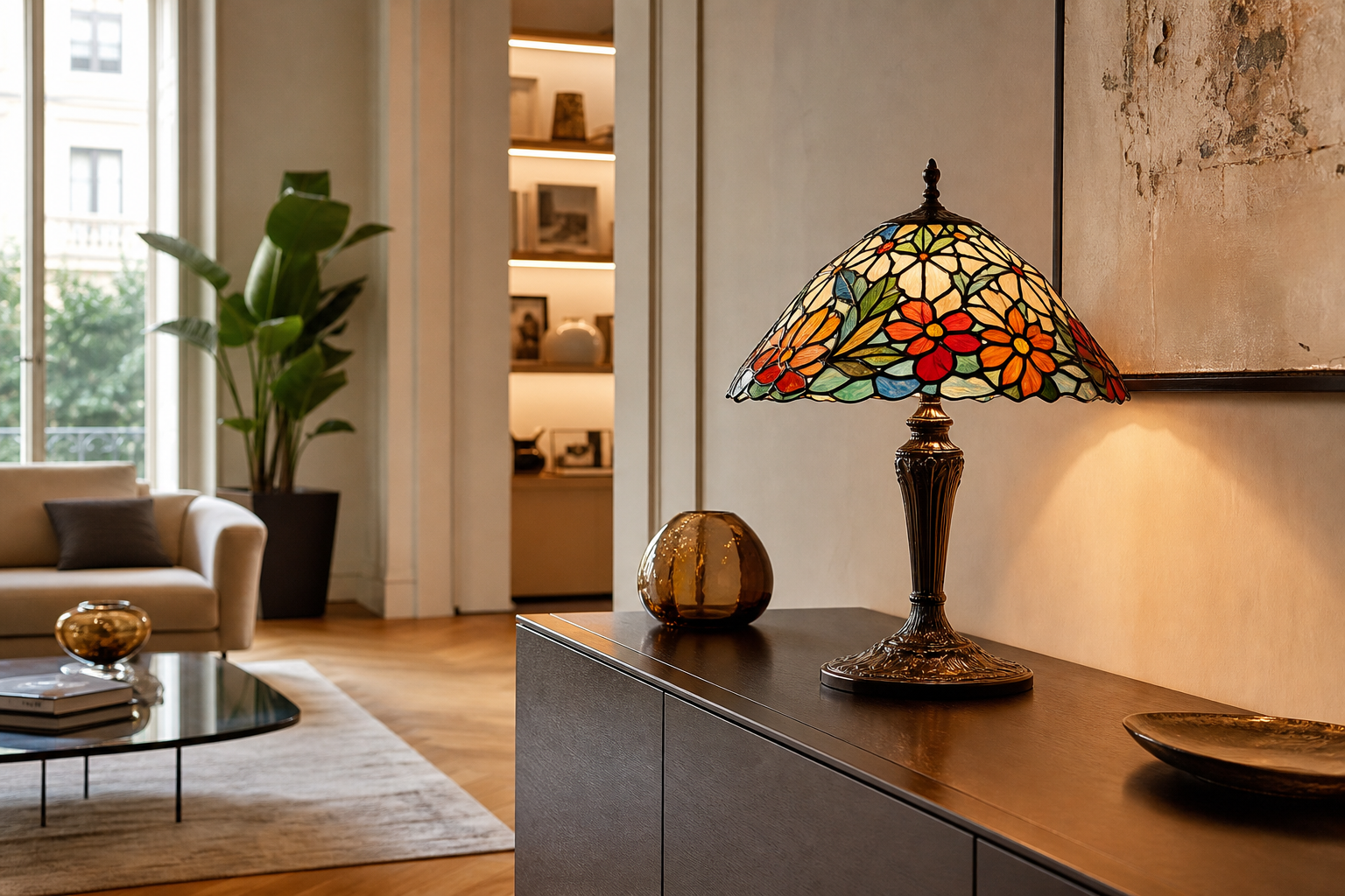 Lampade Tiffany: Eleganza in vetro colorato per illuminare la tua casa italiana