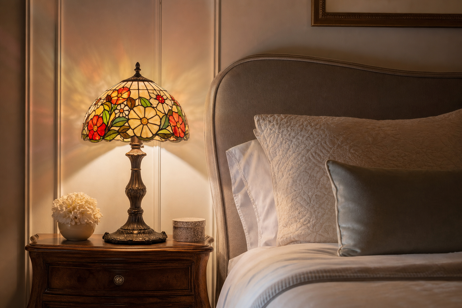 Idee per la camera da letto: come usare una lampada Tiffany per creare atmosfera e stile personale