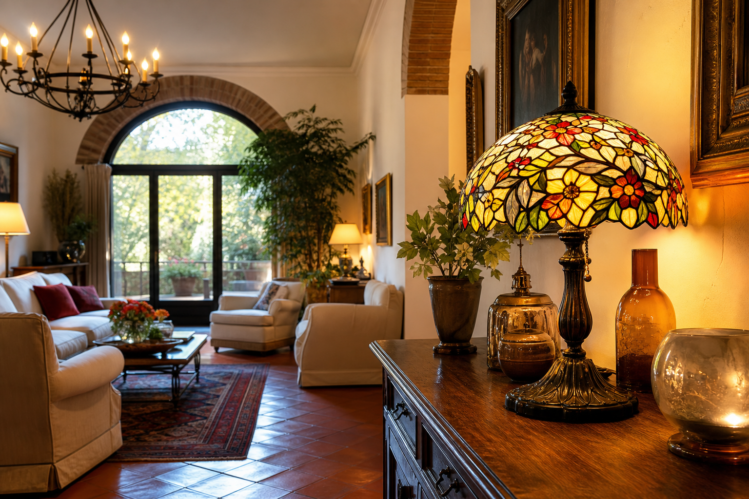 Lampada Tiffany soggiorno: come creare atmosfera e stile in salotto all’italiana