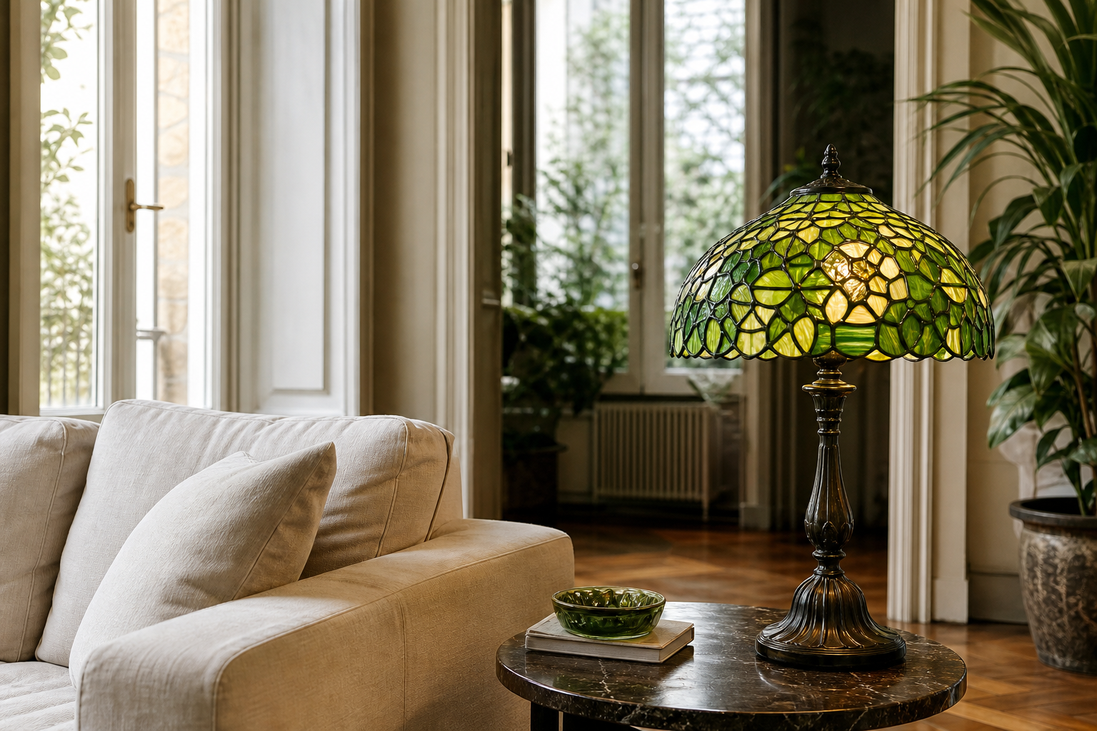 Lampada Tiffany verde: come portare freschezza e stile negli interni italiani